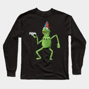 Kermit With Gun Limitied Edition Long Sleeve T-Shirt